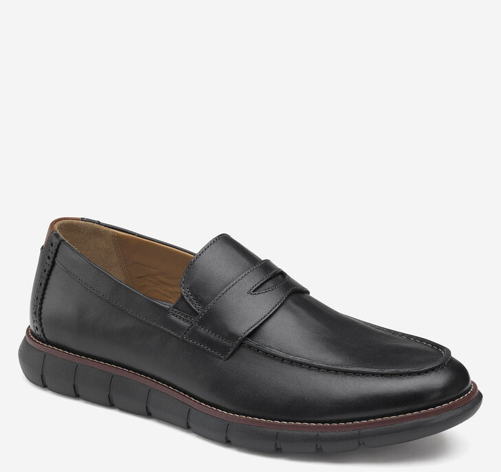 Johnston & Murphy Holden Penny Loafers Herr - Svarta Finskor [BY7950462]